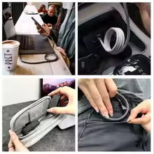 Magnetic USB-C to USB-C Cable – Tangle-Free Braided Type-C Charging & Data Cable for Easy Storage