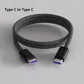 Magnetic USB-C to USB-C Cable – Tangle-Free Braided Type-C Charging & Data Cable for Easy Storage