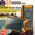 Solar Wireless Power Bank for Outdoor Use for camping and emergency kits